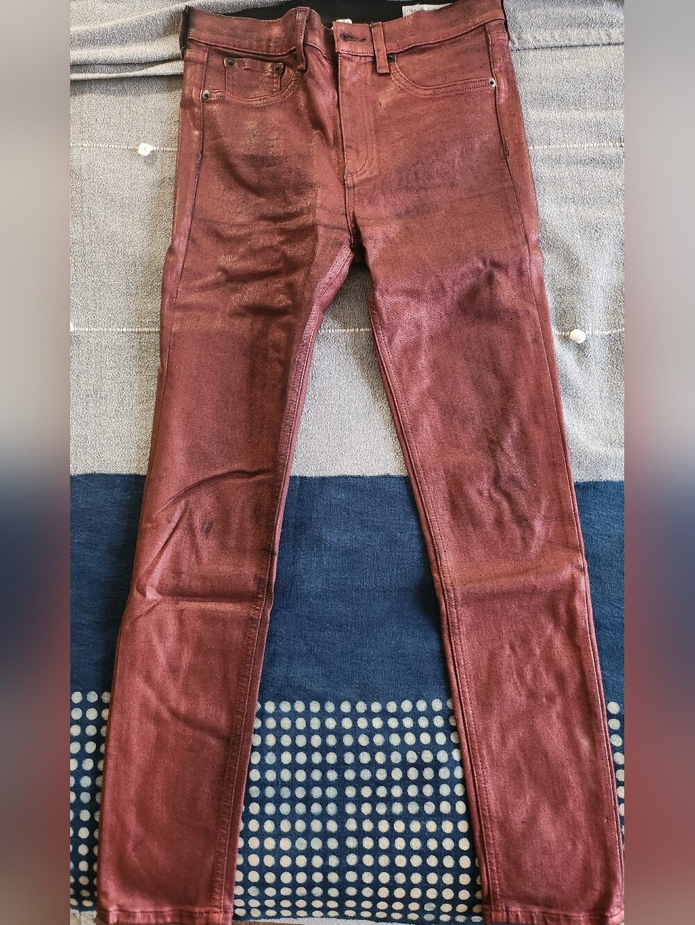 Rag & Bone Shiny Coated Skinny Jeans